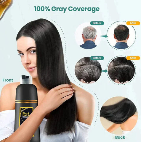 Image of SHAMPOO UNISEX CUBRE CANAS ARGAN NEGRO